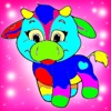 Coloring Fun kids coloring book paintbox Cow Chicken games free Edition