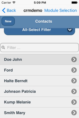 Mobile Client (VMC) for vTiger™ Open Source screenshot 2