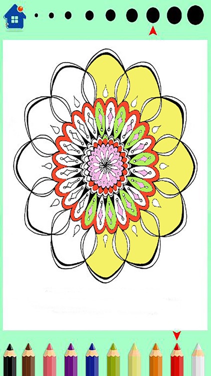 Mandala coloring book-design