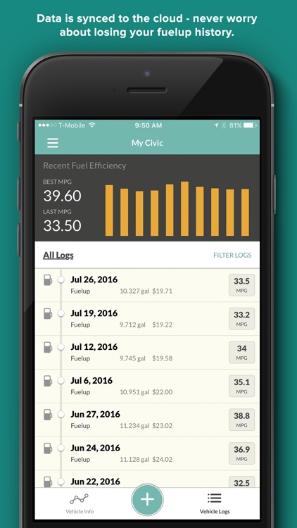 Gas Cubby by Fuelly - MPG, Mileage & Fuel Economy screenshot-3
