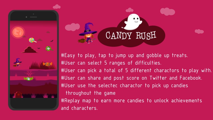 Candy Rush - Halloween Trick or Treat, the journey of 5 friends