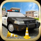 3D do carro de polícia de condução jogos de simula icon
