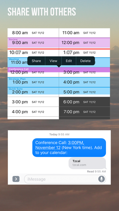 Timezone Calendar screenshot 3