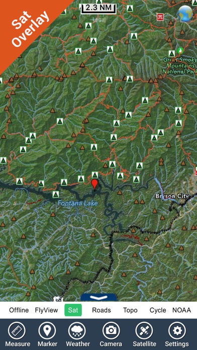Great Smoky Mountains Park - GPS Map Navigator screenshot 3