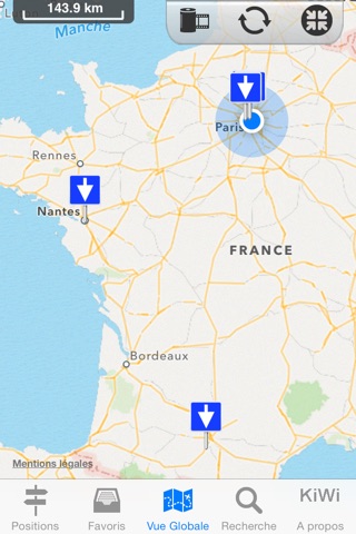 GPS mini Navigation: Mark your Locations, Geocaches, Road Trips screenshot 3