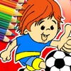 Football Junior Coloring Page Sport Game Version