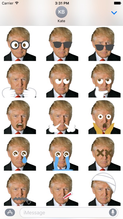 Donald Trump Emoji Sticker Pack