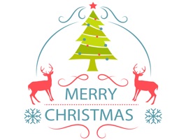 Merry Christmas label pack - Fx Sticker