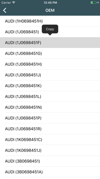 Car parts for Skoda - ETK, OEM Screenshot 4