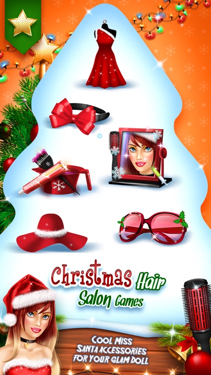 Christmas Hair Salon Games: Girls Hairstyle Studio