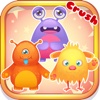 Cute Monster crush : - A high fun matching game of pretty monsters for free