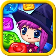 Halloween Witch Match 3 Jewels