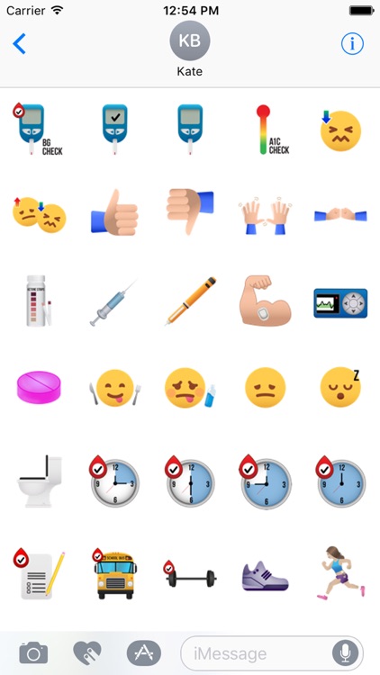 Diabetes Emoticon Stickers