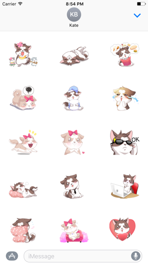 Cute Husky Dog Sticker(圖1)-速報App