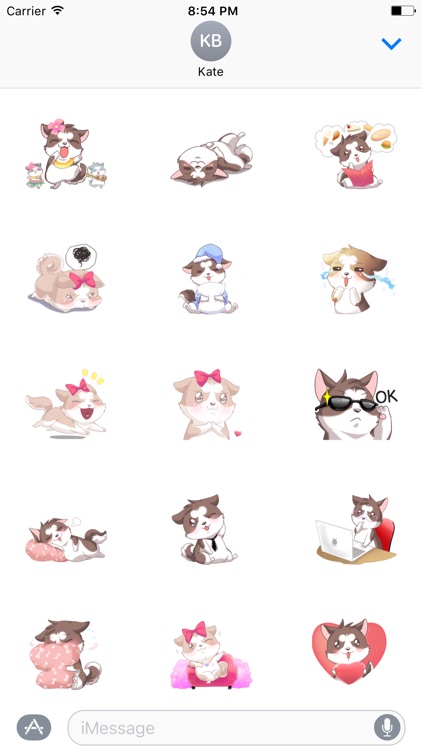 Cute Husky Dog Sticker