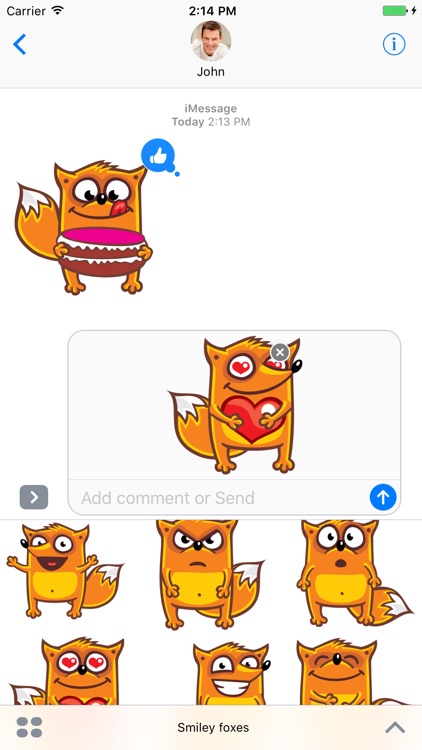 Funny Fox - Stickers for iMessage screenshot-3