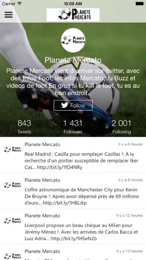 Planete Mercato : infos foot & Videos(圖5)-速報App