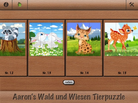 Aaron's animals in forest and grassland puzzle game screenshot 3