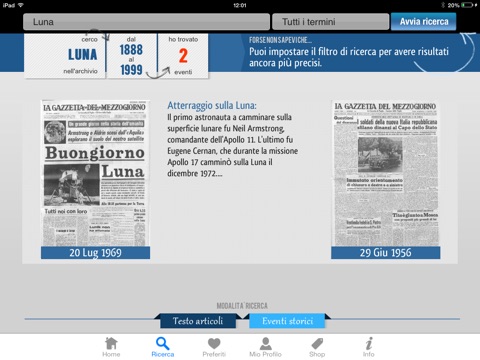 Archivio Storico - Gazzetta del Mezzogiorno screenshot 2