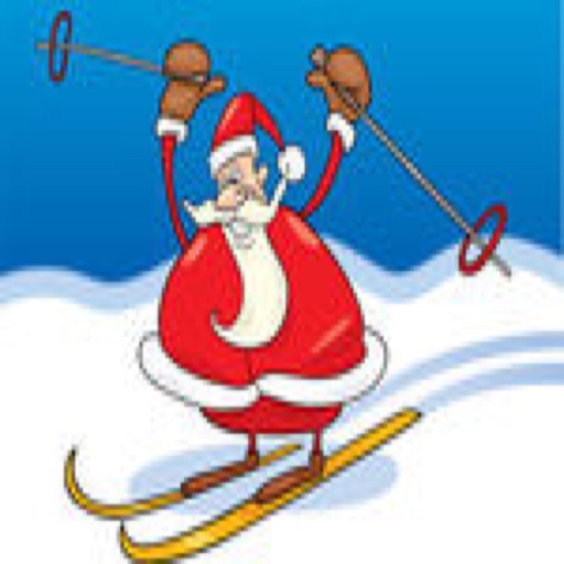 Skiing-Santa icon