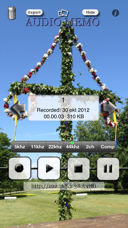 AudioMemo personal recorder