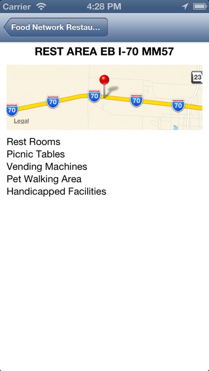 Rest Area Locator for US highway - Pro