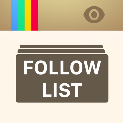InstaFollowList - Create an Instant following list for Instagram