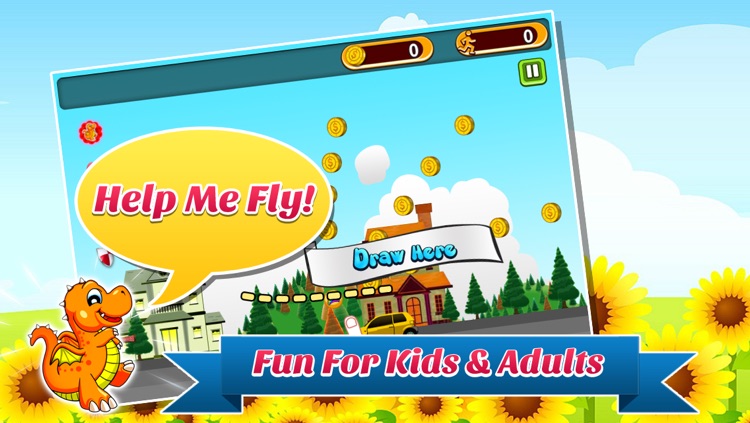 Abe The Dragon – The Cute Bouncy Dragon With Tiny Wings Jumping & Flying Racing Game For iPhone, iPad and iPod touch HD FREE screenshot-1