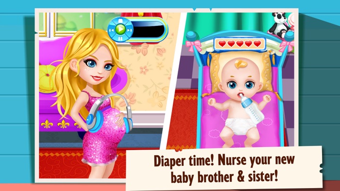 Newborn Siblings - Sister  Brother Baby Care