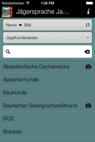 Jägersprache Jagdhunde screenshot 2