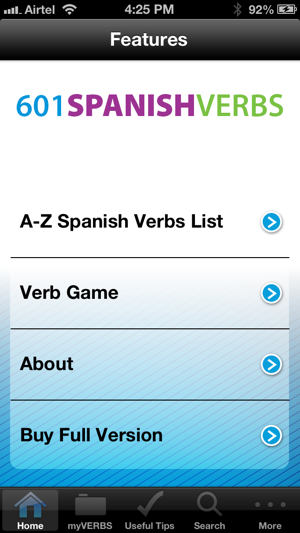 Berlitz 601 Spanish Verbs.