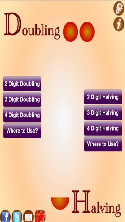Doubling and halving : Mental Workouts