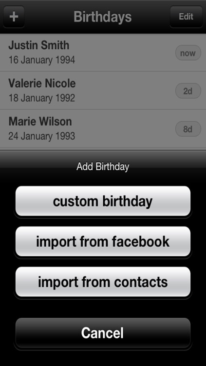 MyBirthday Calendar Mobile screenshot-3