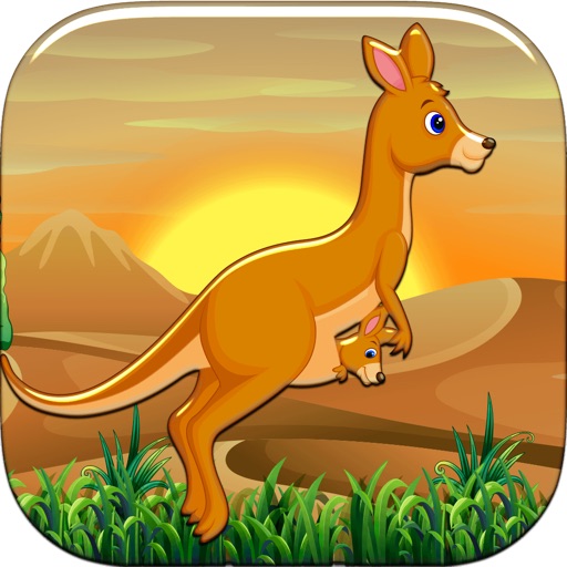Goo Kangaroo  - Orange Australia Marsupial Outback – Free version iOS App