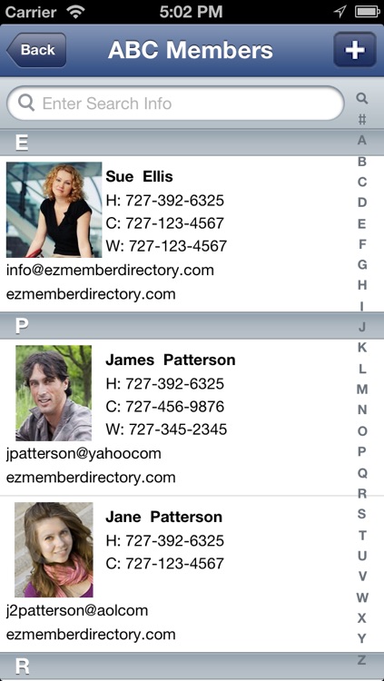 EZ Member Directory