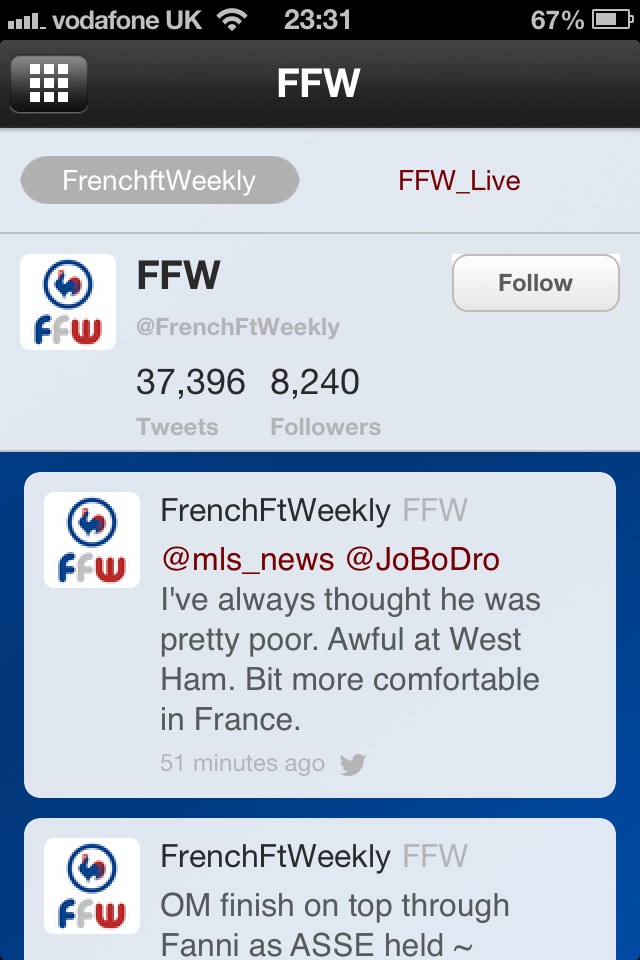 FrenchFootballWeekly screenshot 2