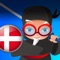 Professor Ninja Danish is a revolutionary app for foreign language learning