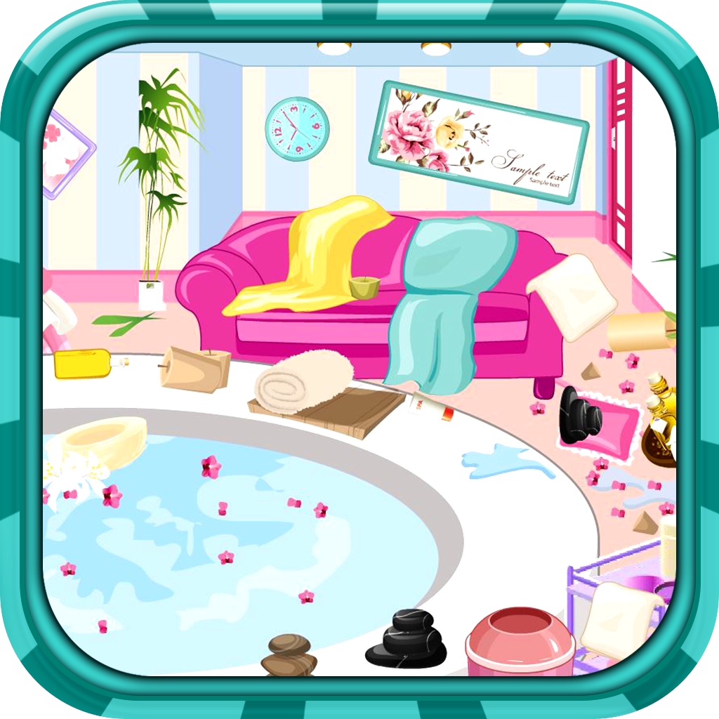 Clean up spa salon icon