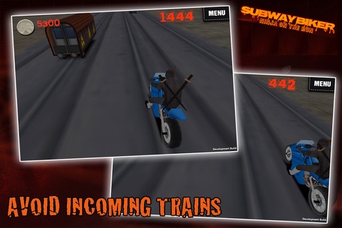 Subway Biker - Ninja on the Run screenshot 4