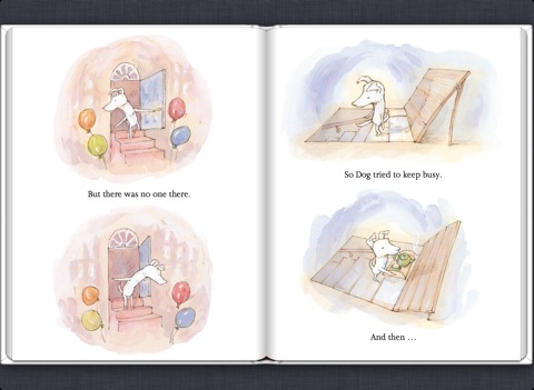 Dog loves drawing by louise yates