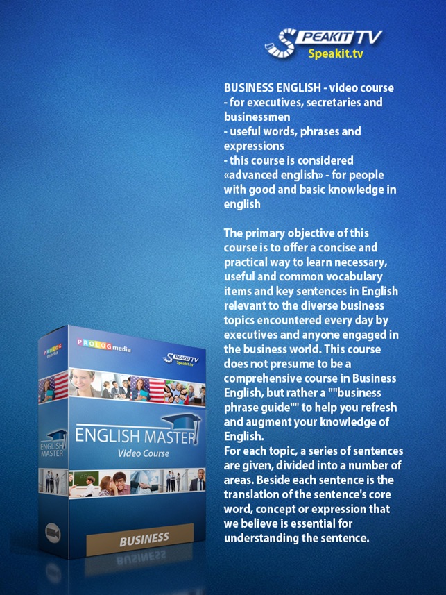 ENGLISH MASTER - Business English