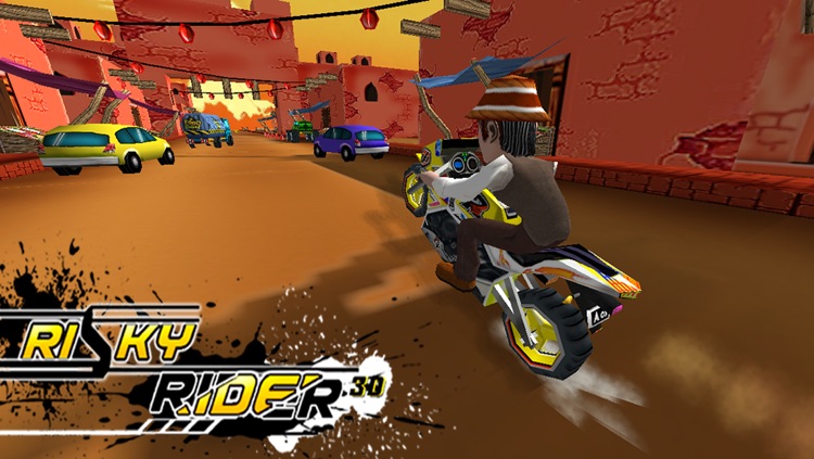 Risky Rider 3D (Motor Bike Racing Game / Games) screenshot-3