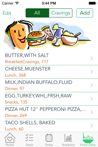 Cravings – Meet daily calorie goal with Weight watchers, Calorie Counter & Diet Tracker screenshot 4