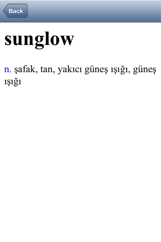 Offline Turkish English Dictionary Translator for Tourists, Language Learners and Students screenshot 3