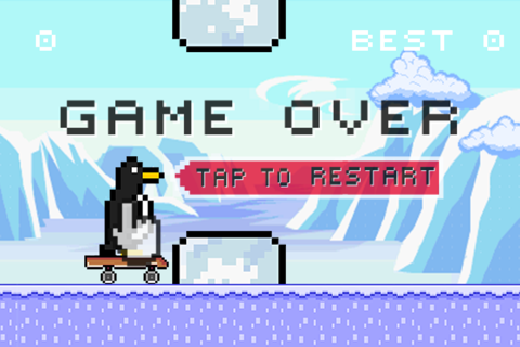 OMG! Super Penguin Can Skate! -Penguin Skater Racing Club screenshot 3