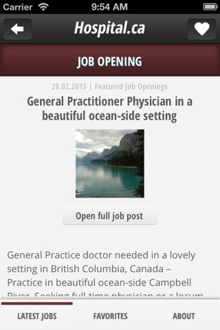 Hospital.ca - Canadian medical and health care job listings screenshot 3