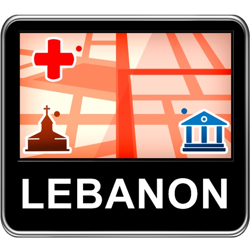 Lebanon Vector Map - Travel Monster