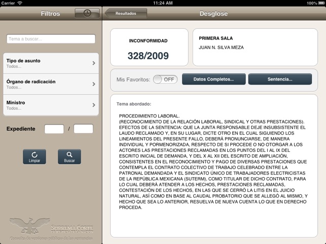 Sentencias y Datos de Expedientes de la SCJN(圖3)-速報App
