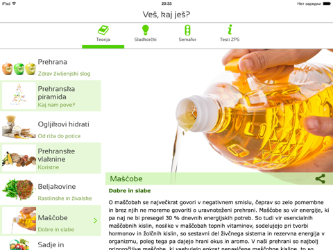 Veš kaj ješ za iPad screenshot 3