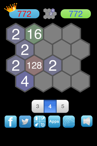 2048 Hexagon screenshot 2